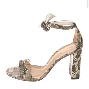 Alexandre Birman Snakeskin Patterned Heels